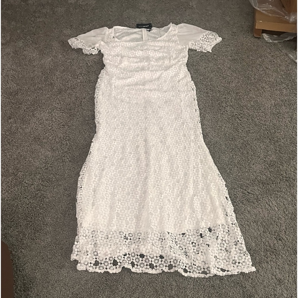 cute white lacey party/birthday dress